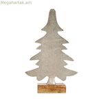 Սուրբ Ծննդյան եղևնի Krist+ արծաթե մետաղական 6 x 25,5 x 16 սմ