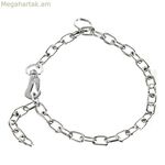 Շան վզնոց Hs Sprenger Silver 3 մմ կարճ օղակներով (50 սմ)