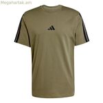 Տղամարդու կարճ թևքով մարզաշապիկ Adidas JW1947 ձիթապտղի գույնով