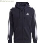 Տղամարդու վերնաշապիկ Adidas 3S Fl Fz Hd մուգ կապույտ