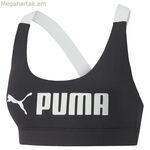 Սպորտային կրծկալ Puma Puma Mid Impact Puma Fit Black