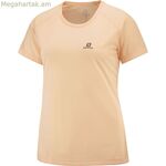 Կանացի կարճ թևքով մարզաշապիկ Salomon LC1727700 դեղին (S)