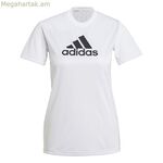 Կանացի կարճ թևքով մարզաշապիկ Adidas GL3821 սպիտակ (XS)
