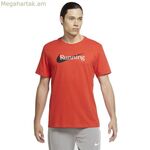 Կարճ թևքով սպորտային մարզաշապիկ Nike CW0945-673 կարմիր