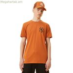 Տղամարդու կարճ թևքով մարզաշապիկ New Era 12893145 շագանակագույն (S)