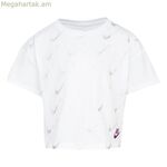 Մանկական կարճ թևքով մարզաշապիկ Nike 36I352-001 սպիտակ