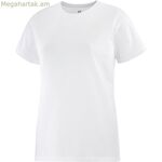 Կանացի կարճ թևքով մարզաշապիկ Salomon LC1644800 սպիտակ (S)