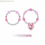 Աղջկա ապարանջան Hello Kitty ֆուքսիա գույնով, 3 հատ