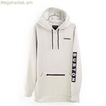 Կանացի սվիտեր առանց գլխարկի Burton Oak երկար պուլովեր վերնաշապիկ սպիտակ