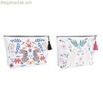 Զուգարանի պայուսակ DKD Home Decor Սպիտակ Բեժ Բազմագույն (2 հատ)