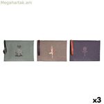 Զուգարանի պայուսակ DKD Home Decor շագանակագույն կանաչ բորդո (3 հատ)