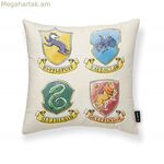 Բարձի պատյան Հարրի Փոթերի կախարդական սպիտակ բազմագույն 45 x 45 սմ