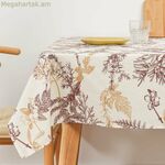 Բծերից պաշտպանող խեժապատ սփռոց Belum Christmas White Red 150 x 150 սմ