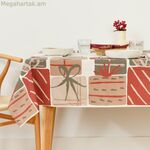 Բծերից պաշտպանող խեժապատ սփռոց Belum Christmas Present Սպիտակ Կարմիր Կանաչ 300 x 150 սմ