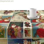 Բծերից պաշտպանող խեժապատ սփռոց Belum Vintage Christmas Multicolor 300 x 150 սմ