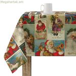 Բծերից պաշտպանող խեժապատ սփռոց Belum Vintage Christmas Multicolor 150 x 150 սմ