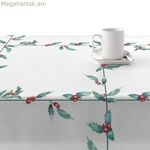 Բծերից պաշտպանող խեժապատ սփռոց Belum սպիտակ Սուրբ Ծննդյան բազմագույն 100 x 200 սմ