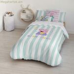 Սկանդինավյան ծածկոց Պեպպա խոզուկ Արջուկի գրկախառնություններ Բազմագույն 175 թել 155 x 220 սմ