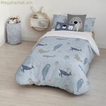 Սկանդինավյան ծածկոց՝ Kids&Cotton Tabor Small Blue 155 x 220 սմ