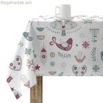 Բծակայուն խեժապատ սփռոց Belum Merry Christmas 55 բազմագույն 150 x 150 սմ