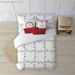 Սկանդինավյան ծածկոց՝ Decolores White Christmas 1 բազմագույն պոլիեսթեր 140 x 200 սմ