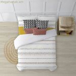 Սկանդինավյան ծածկոց Decolores Kiel Multicolour 175 թել 260 x 240 սմ Շեղման վզիկ