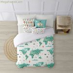 Սկանդինավյան ծածկոց Decolores Mapamundi Blue 175 թել 260 x 240 սմ