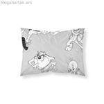 Բարձի պատյան Looney Tunes սպիտակ սև բազմագույն 175 թել 50x80սմ 50 x 80 սմ 100% բամբակ