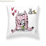 Բարձի պատյան Decolores Amor բազմագույն 50 x 50 սմ Բամբակյա իսպանական