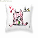 Բարձի ծածկոց Decolores Amor en català Բազմագույն 50 x 50 սմ Բամբակ կատալոներեն