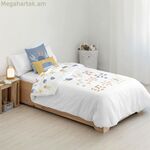 Սկանդինավյան ծածկոց Kids&Cotton Vikram White 180 x 220 սմ