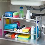 Լվացարանի տակ ձգվող դարակաշար Shibblek InnovaGoods 2 դարակ