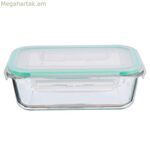 Ճաշի տուփ Castey C-ABO1040 թափանցիկ բորոսիլիկատային ապակի ուղղանկյուն 1040 մլ