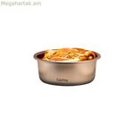 Ճաշի տուփ Castey C-B650 արծաթե չժանգոտվող պողպատից կոմպակտ 650 մլ