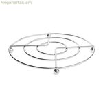 Ծալովի սեղանի վերևի գորգ՝ քրոմապատ պողպատից, ø 22 x 22 սմ