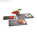 Կտրատման տախտակ Quid Renova Quarz մոխրագույն պլաստիկ