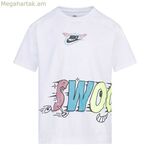 Մանկական կարճ թևքով մարզաշապիկ Nike 86L110-001 սպիտակ