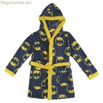 Մանկական խալաթ Բեթմենի մոխրագույն, մուգ մոխրագույն