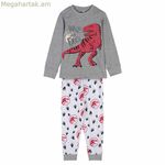 Մանկական պիժամա՝ «Ջուրասիկ այգի» մոխրագույն