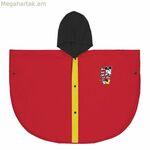 Անջրանցիկ պոնչո գլխարկով Միկի Մաուս կարմիր