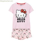Ամառային պիժամա Hello Kitty վարդագույն