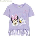 Մանկական կարճ թևքով շապիկ՝ Մինի Մաուս մանուշակագույն