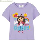 Մանկական կարճ թևքով շապիկ՝ «Գեբիի տիկնիկային տունը» սպիտակ