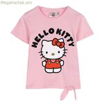 Մանկական կարճ թևքով մարզաշապիկ Hello Kitty բաց վարդագույն