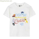 Մանկական կարճ թևքով շապիկ Pixar սպիտակ