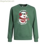 Մանկական սվիտեր առանց գլխարկի Jack & Jones 12222091 կանաչ