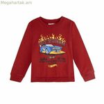 Մանկական սվիտեր առանց գլխարկի Hot Wheels կարմիր