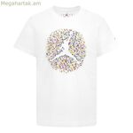 Մանկական կարճ թևքով մարզաշապիկ Nike JDB POOLSIDE JUMPMAN SS TEE 95D122 001 Սպիտակ