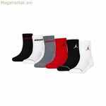 Գուլպաների հավաքածու Jordan JHB JORDAN LEGEND ANKLE BJ0342 RK2 Սև բազմագույն մանկական, 6 կտոր
