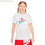 Մանկական կարճ թևքով մարզաշապիկ Nike Sportswear Big White